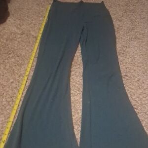 Wide Leg Black Stretch Pants